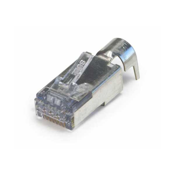 Platinum Tools 105028 ezEX44 Shielded CAT6 Connector with External Ground 100-Pack