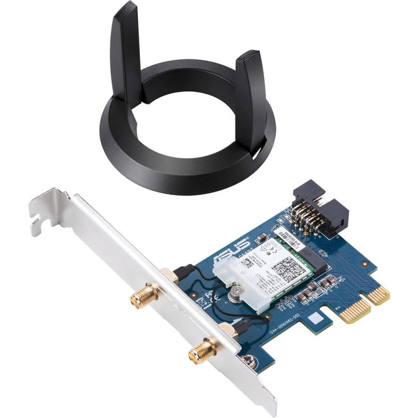 ASUS ASUS PCE-AC58BT Dual Band 802.11ac Wireless-AC2100 PCI-E Bluetooth 5 Gigabit WiFi Adapter with 160MHz Support Default Title
