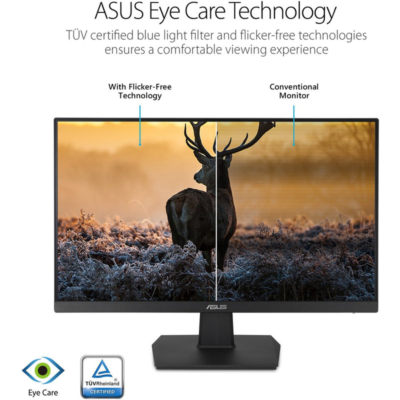 ASUS VA24EHE 23.8" Full HD Adaptive-Sync Frameless IPS LED Backlight Monitor with ASUS Eye Care