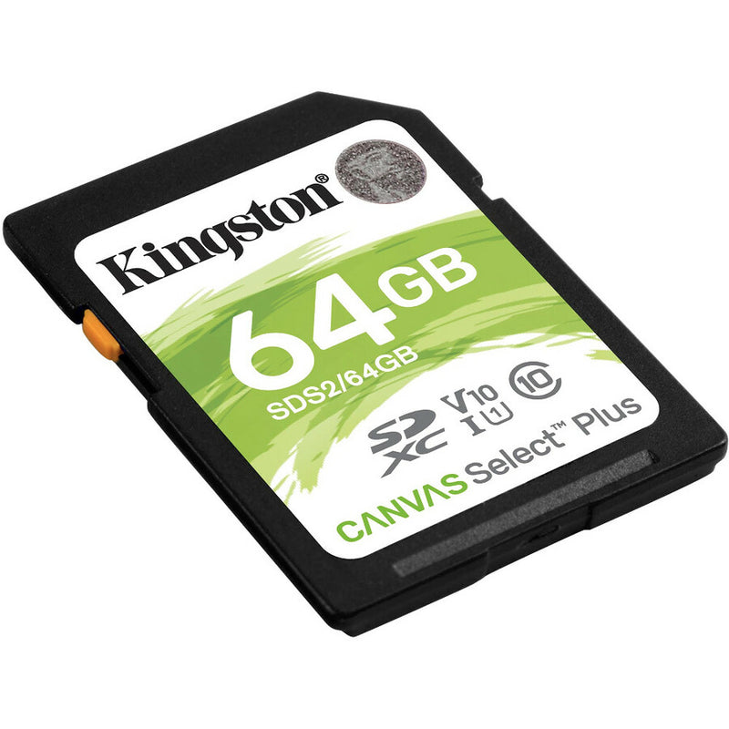 Kingston SDS2/64GB 64GB Class 10 Canvas Select Plus SD Memory Card
