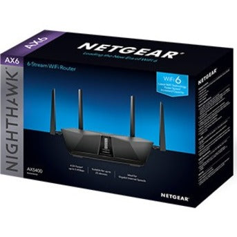 NETGEAR RAX50-100NAS Nighthawk 6-Stream Dual-Band WiFi 6 Router