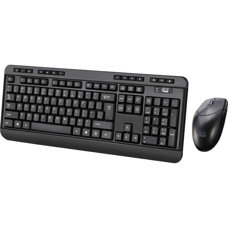 Adesso WKB-1320CB EasyTouch 1320 Antimicrobial Wireless Desktop Keyboard and Mouse