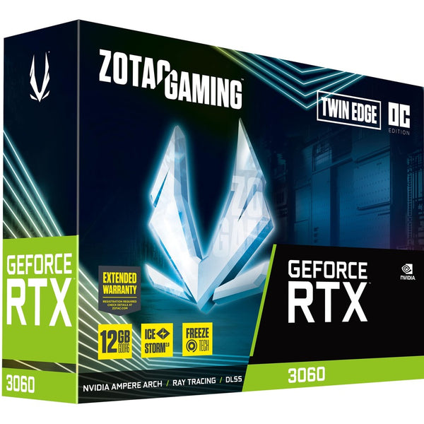 ZOTAC ZOTAC ZT-A30600H-10M NVIDIA GeForce RTX 3060 Twin Edge OC Gaming Video Card with 12GB GDDR6 Default Title
