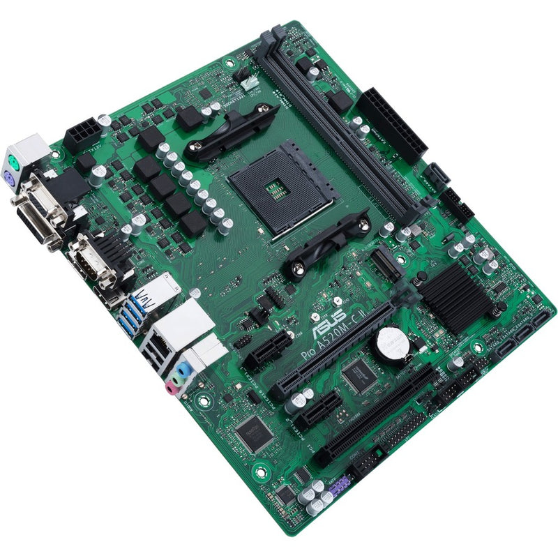 ASUS Pro A520M-C II/CSM AMD AM4 Ryzen Micro-ATX Pro Business Motherboard