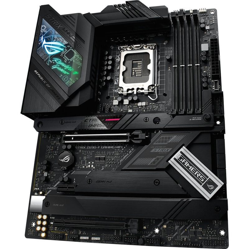 ASUS ROG STRIX Z690-F GAMING WIFI 6E Intel LGA1700 DDR5 ATX Motherboard with Aura Sync RGB Lighting