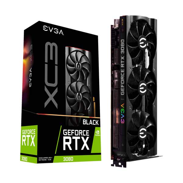 EVGA EVGA 10G-P5-3881-KR NVIDIA GeForce RTX 3080 XC3 Black Gaming with 10GB GDDR6X iCX3 Cooling and ARGB LED Default Title
