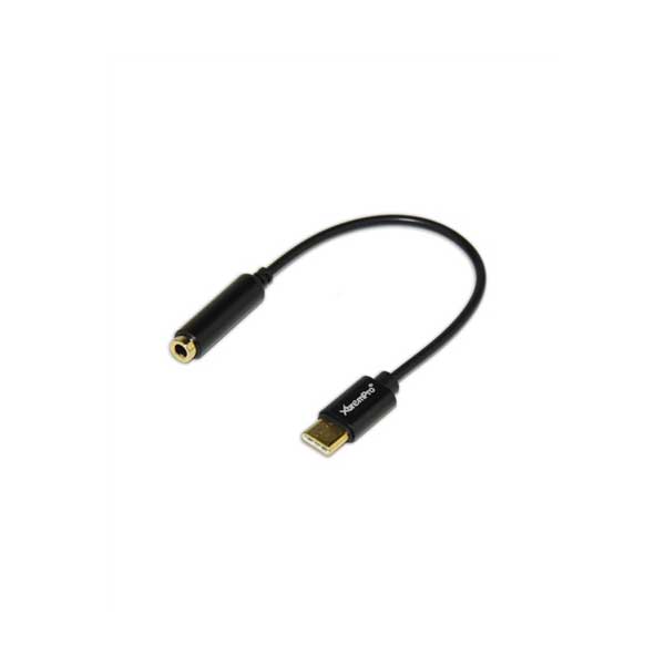 GCIG 11170 XtremPro Type C USB Male to 3.5mm Stereo Female Headphone Converter - Black