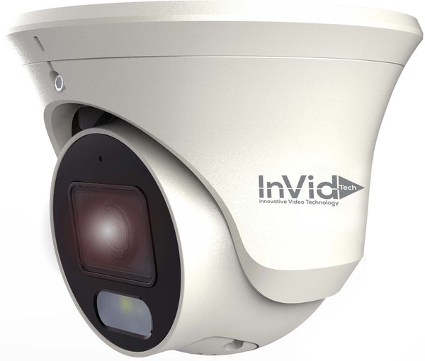 InVidTech InVidTech ELEV-C5TXIR28WL 5 Megapixel Outdoor Turret  2.8mm Lens  Color image at night with White Light LED up to 65’  WDR  DC12V Default Title
