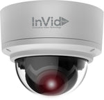 InVid ELEV-C2DRIRA2812DN 2 Megapixel TVI/AHD/CVI Analog Outdoor Dome  2.8- 12mm Motorized Auto-Focus  up to 98’ IR Range  D-WDR  Dual Voltage