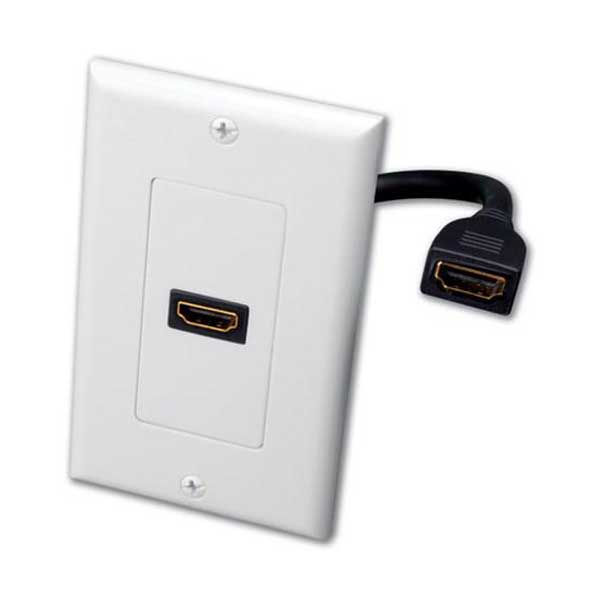 Vanco Single HDMI Pigtail Wall Plate Default Title
