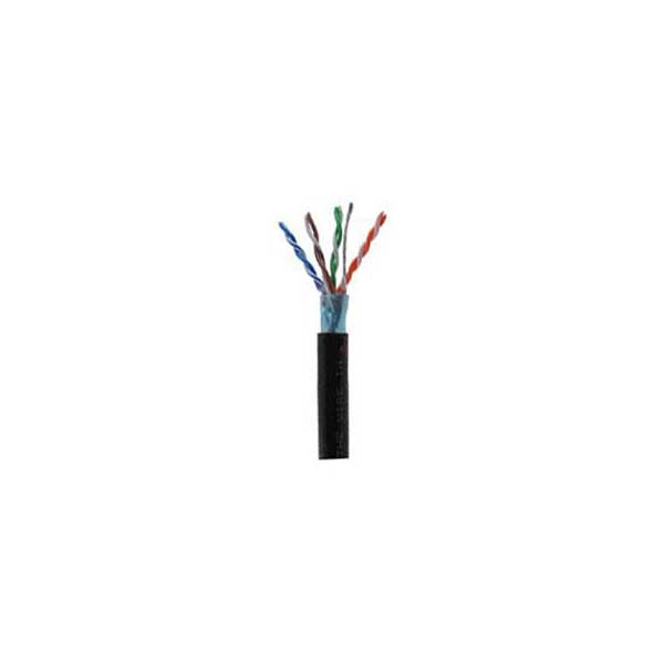 Belden Belden 1300A Black Cat5e Riser (CMR), Shielded, Outdoor-Rated Cable, 24AWG, 4-Pair, Sold By The Foot Default Title
