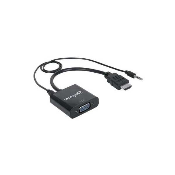 Manhattan Manhattan HDMI AM-VGA+ Audio Converter Cable Default Title
