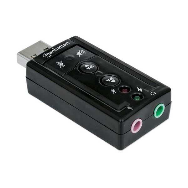 Manhattan Manhattan 152341 Hi-Speed USB 3D 7.1 Sound Adapter Default Title
