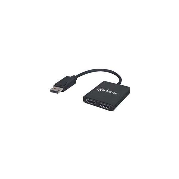 Manhattan 152716 DisplayPort to 2-Port HDMI Splitter Hub w/ MST