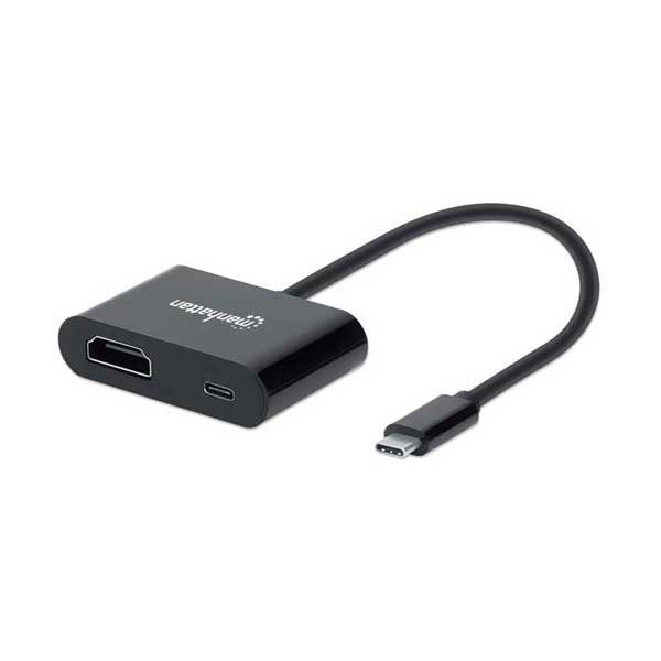 Manhattan 153416 USB-C to HDMI Converter with Power Delivery Port