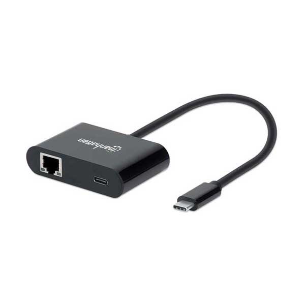 Manhattan Manhattan 153454 USB-C to Gigabit Network Adapter with Power Delivery Port Default Title
