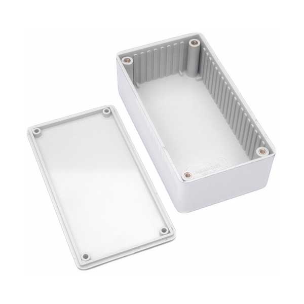 Hammond Manufacturing 1591DGY 5.9"x3.1"x1.9" Gray ABS Plastic Multipurpose Enclosure with Card Guides