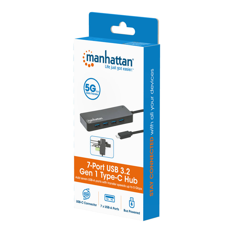 Manhattan 168410 7-Port USB 3.0 Type-C Hub