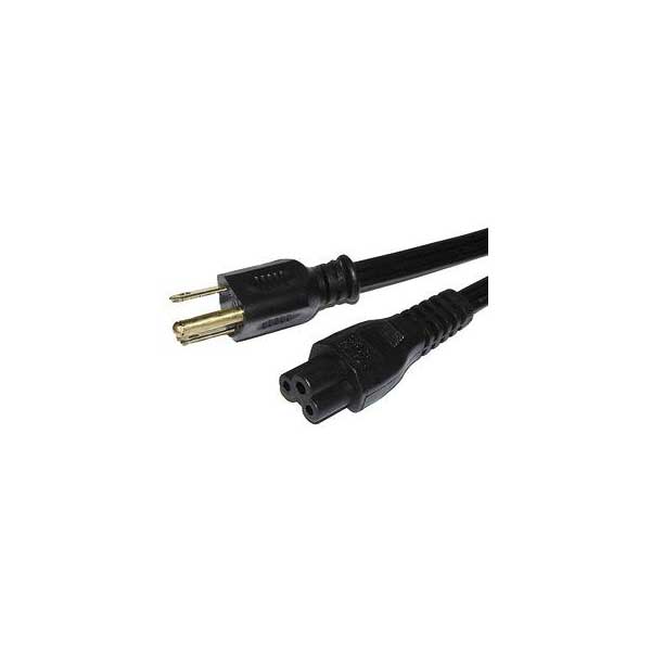 Black 18AWG 3 SPT-2 Replacement Power Cord - 6'