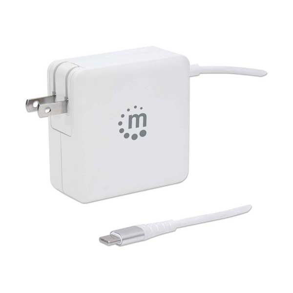 Manhattan Manhattan 180245 60W USB-C Power Delivery Wall Charger with Built-in USB-A Charging Port Default Title

