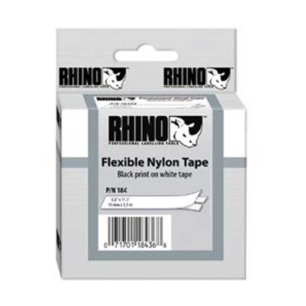 Dymo Rhino Pro 1/2" Yellow Flexible Nylon Labels
