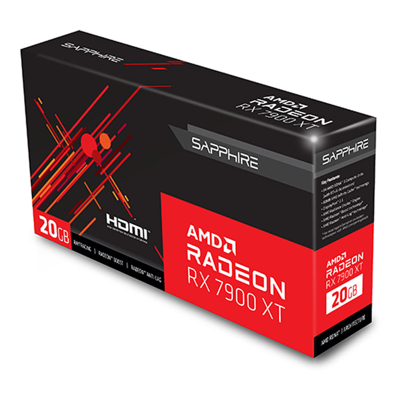 Sapphire 21323-01-20G AMD Radeon RX 7900 XT Gaming Graphics Card with 20GB GDDR6