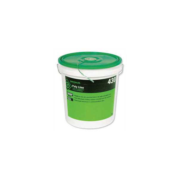Greenlee 21481 6,500' 1-Ply Spiral Wrap Poly Line Twine 430