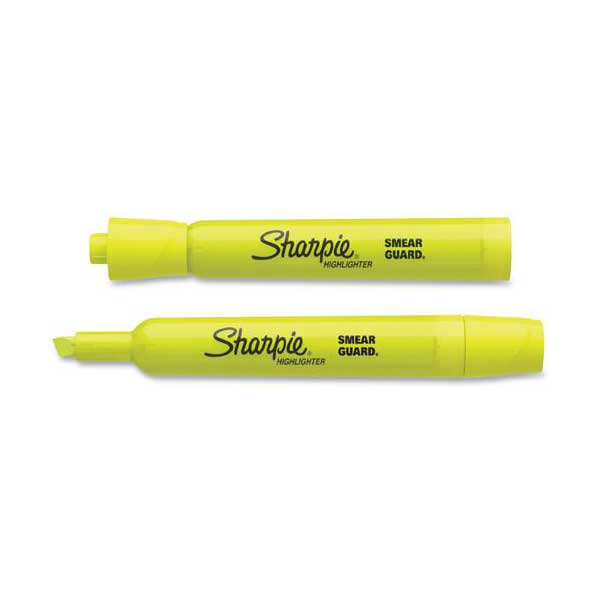 Sharpie Sharpie Tank Highlighter, Chisel Tip, Yellow, Sold Individually Default Title
