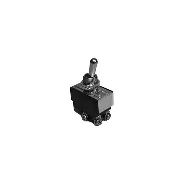 Heavy Duty Bat Handle Momentary Toggle Switch - DPDT / (On) - Off - (On)