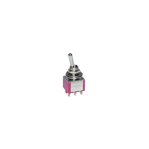 Miniature Toggle Switch - DPDT / On - Off - On