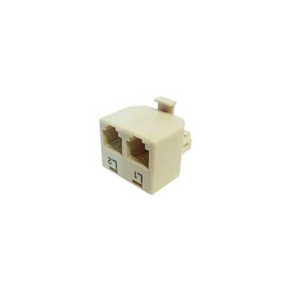 GC Electronics Two-Line Phone Adapter - 4P4C Default Title
