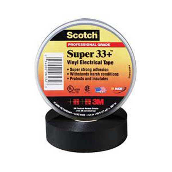 Scotch Super 33+ Vinyl Electrical Tape - 3/4" x 76'