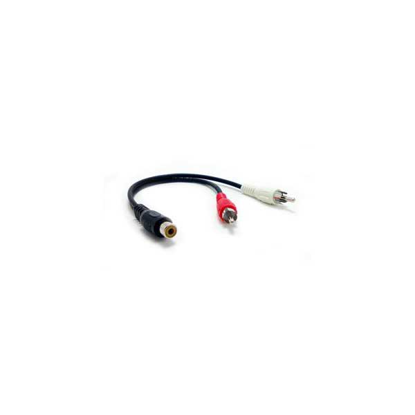 6" RCA Jack to 2 RCA Plugs Audio Cable