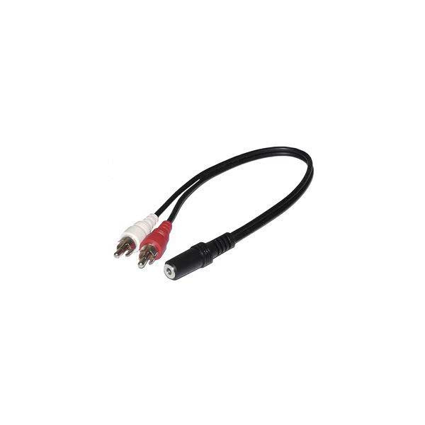 Calrad 3.5mm Stereo Jack to 2 RCA Plugs Default Title
