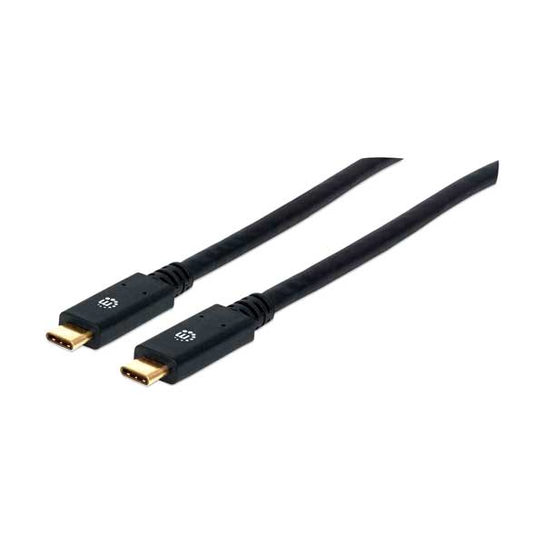 Manhattan Manhattan 354905 6ft Black Male to Male SuperSpeed USB-C Device Cable Default Title
