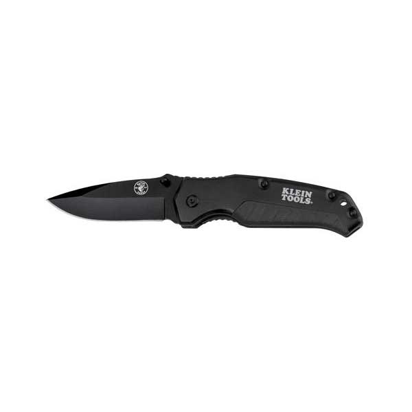 Klein Tools Pocket Knife Black Drop-Point Blade