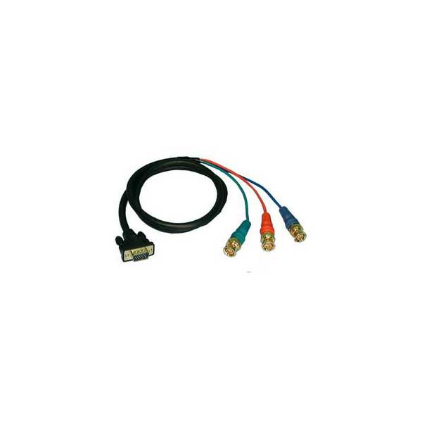 Philmore LKG VGA Male to 3 BNC Male Shielded RGB Video Cable - 6' Default Title
