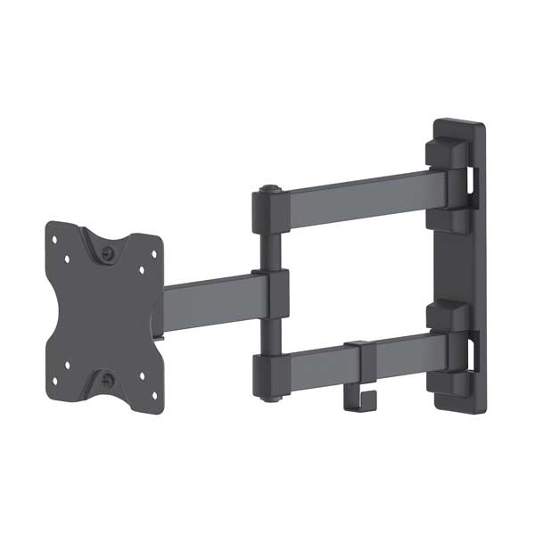 Manhattan 461382 13" to 27" Universal Flat-Panel TV Articulating Double Arm Wall Mount