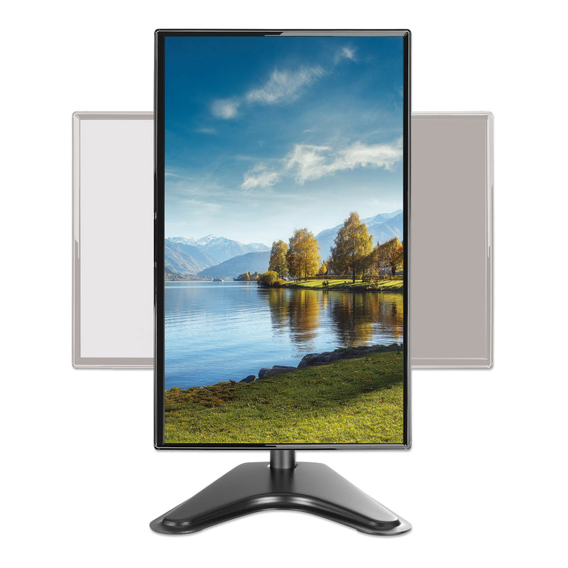 Manhattan 462037 17" to 27" Black Single LED/LCD Monitor Desktop Stand