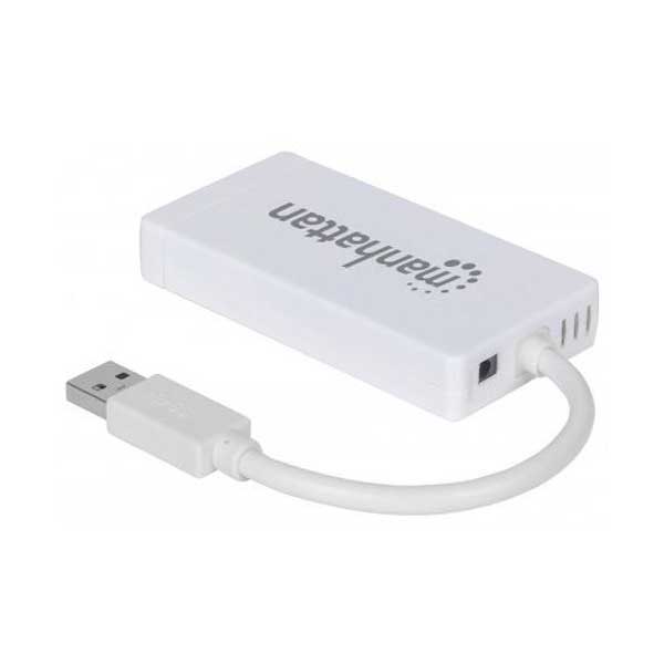 Manhattan 507578 3-Port USB 3.0 Hub with Gigabit Ethernet Adapter