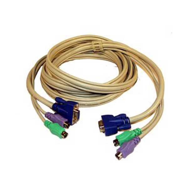 Premium Male to Female PS/2 KVM Cable - 6'