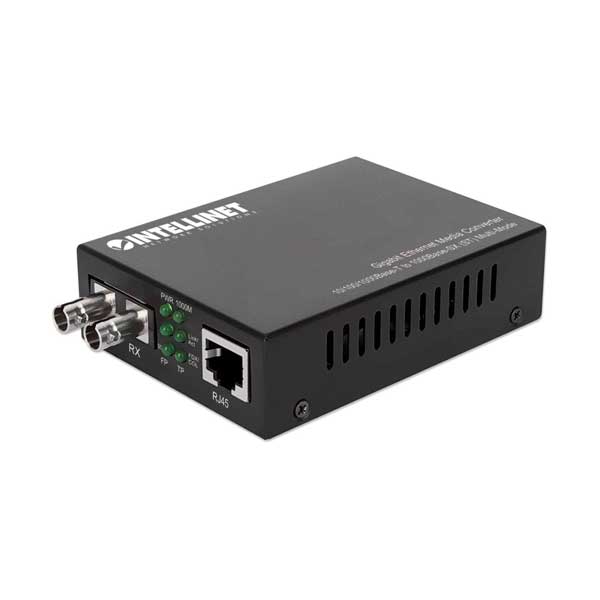 Intellinet 508315 Gigabit Ethernet Media Converter 10/100/1000Base-T to 1000Base-SX (ST) Multi-Mode