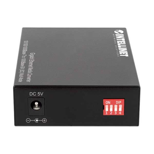 Intellinet 508544 Gigabit Ethernet Media Converter 10/100/1000Base-T to 1000Base-SX (SC) Multi-Mode
