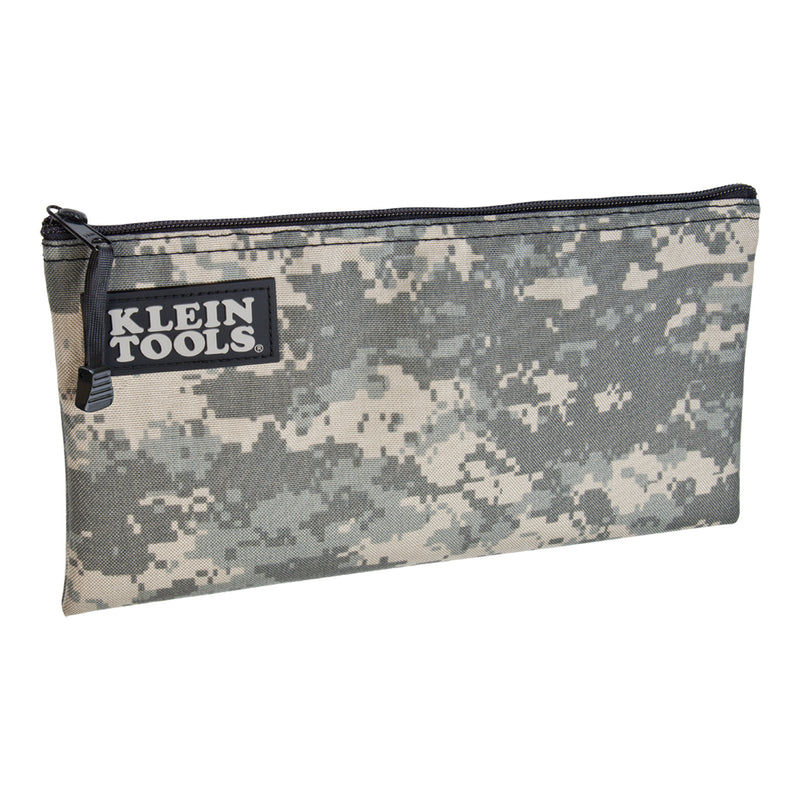 Klein Tools 5139C 12-1/2" Camouflage Cordura Nylon Zipper Bag Tool Pouch