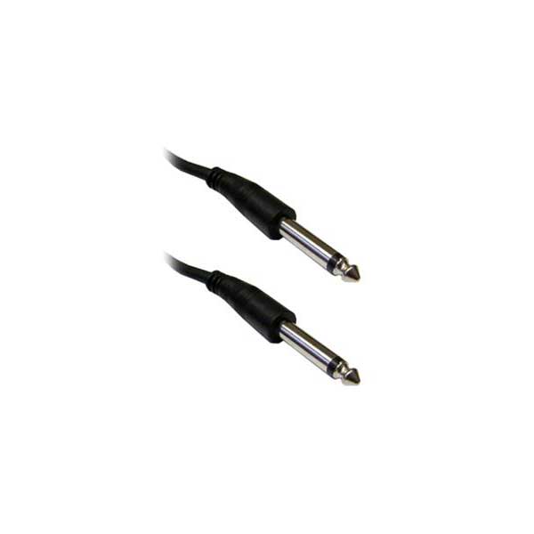 Calrad 6' 1/4" Mono Plug to 1/4" Mono Plug Shielded Audio Cable
