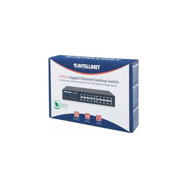 Intellinet 561068 16-Port Gigabit Ethernet Desktop Switch