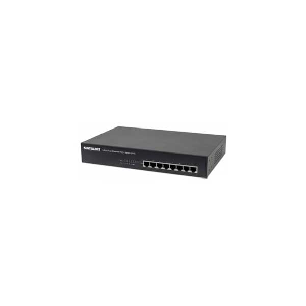 Intellinet 561075 8-Port Fast Ethernet PoE+ Switch