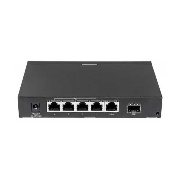 Intellinet 561174 5-Port Gigabit Ethernet PoE+ Switch with SFP Combo Port