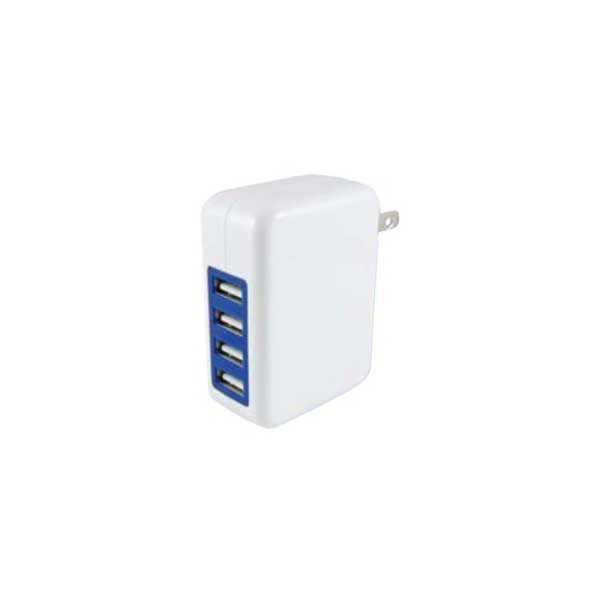 NTE Electronics 4-Port USB AC Adapter