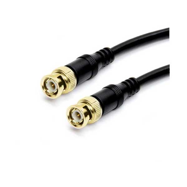 SR Components 625BNC 25ft 75 Ohm Black Male to Male RG59/BNC Cable